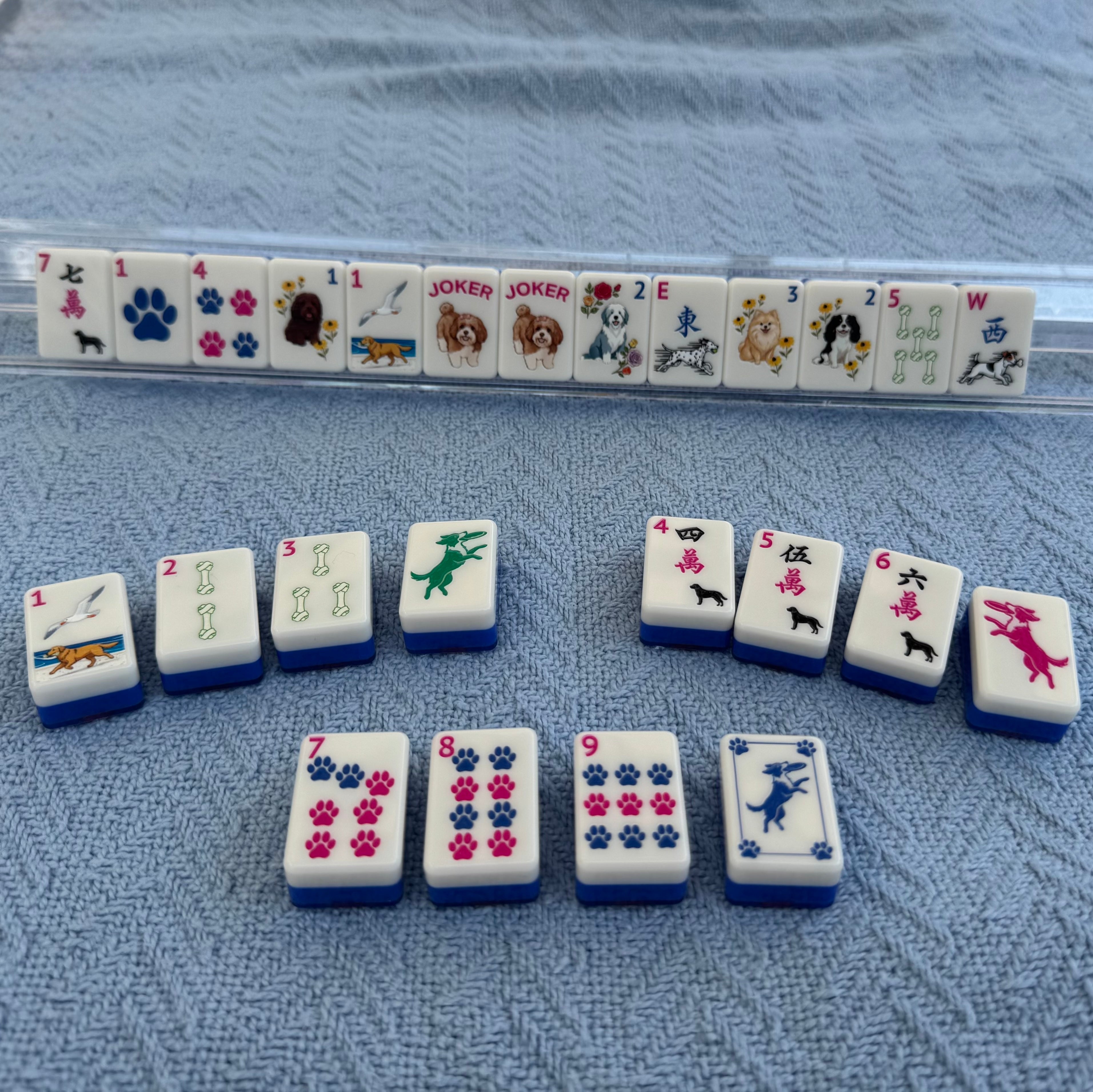 Dog Days of Summer American Mahjong Tile Set (Pre-Order)
