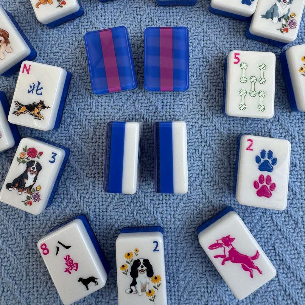 Dog Days of Summer American Mahjong Tile Set (Pre-Order)
